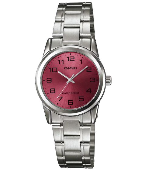 Reloj Casio De Pulso LTP-V001 · Burgundy Dial