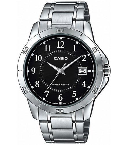 Reloj Casio De Pulso MTP-V004 · Black Dial · Arabic Numerals