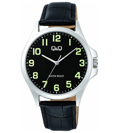 Reloj Q&Q De Pulso Q-MPL025 · Black Dial · Lume Markers
