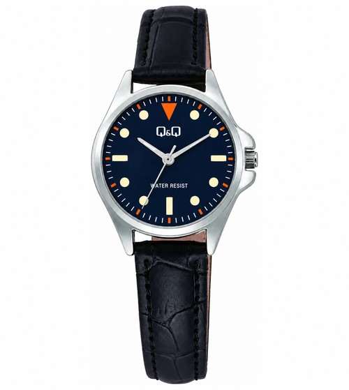Reloj Q&Q De Pulso L-MPL025 · Navy Dial · Orange Accents