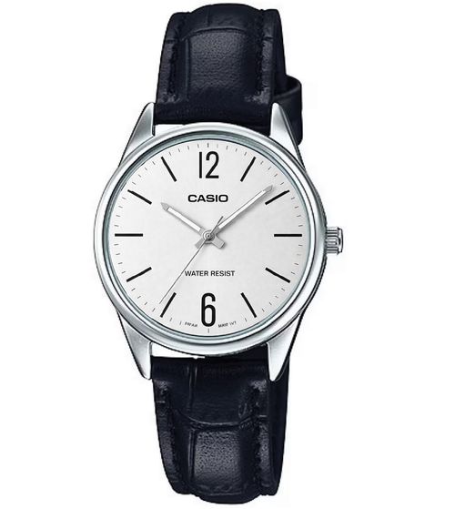 Reloj Casio De Pulso LTP-V005 · White Dial · Rose Gold Markers